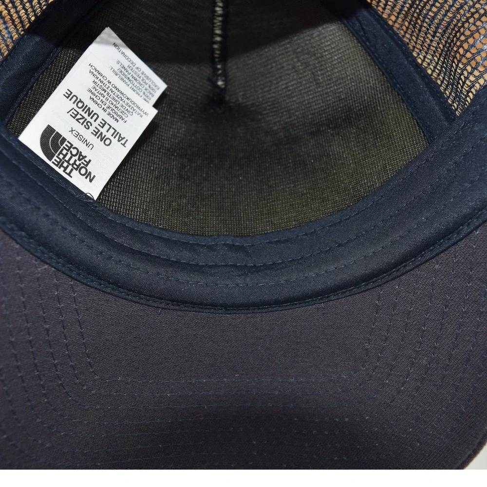 The North Face Hat Mens Trucker Berkeley CA Logo‎ Blue Adjustable Cap
